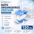 Boîte organisatrice dentaire transparente