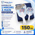 Ensemble de 2 Miroirs à Main en Forme de Dent