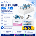 Kit de Polissage Dentaire – 14 Polisseurs en Silicone pour Composite et Porcelaine